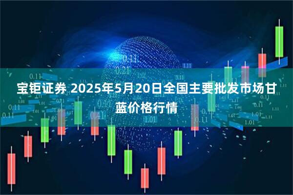宝钜证券 2025年5月20日全国主要批发市场甘蓝价格行情